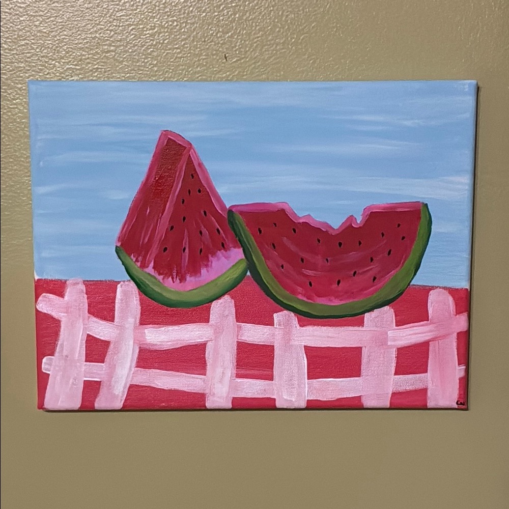 Watermelon picnic Painting
